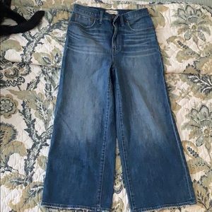 Madewell Wide Leg Crop Jeans